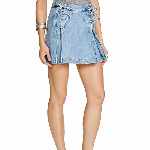 Free People jean skirt - Picture 3 of 5